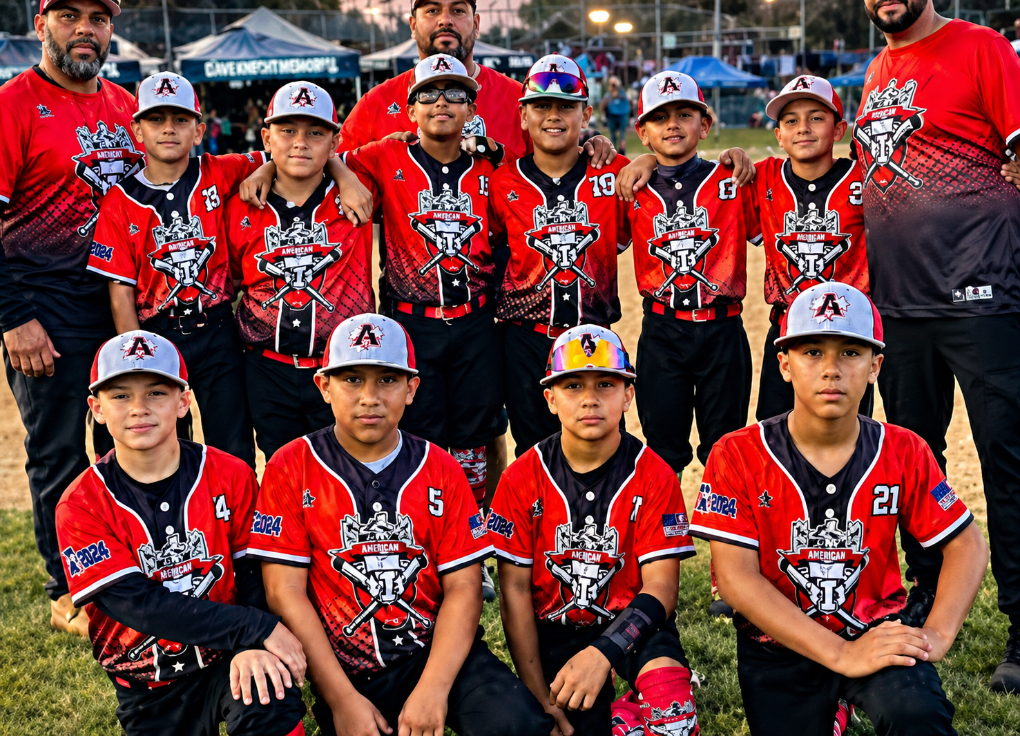Championship Baseball Team Uniforms